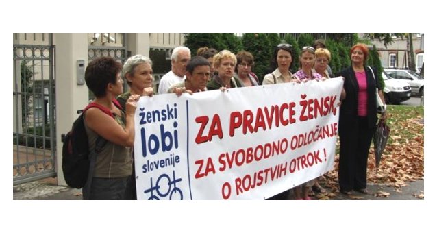 Slovenia - EWL members' activism in solidarity with women of Poland and Russia on reproductive rights